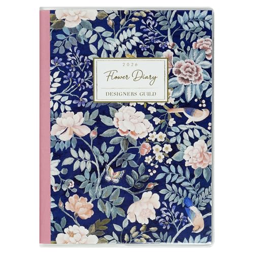グリーティングライフ デザイナーズギルド 手帳 2026年 A6 マンスリー ソフトカバー ネイビー CD-1392-DG (2025年12月始まり)