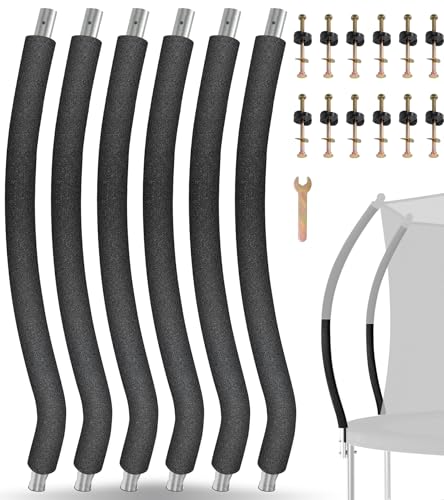 Image of Trampoline Poles Replacement for Skywalker Or Jumpzylla,Galvanized Trampoline Enclosure Pole for Skywalker or Jumpzylla,Replace Parts#4201 4202 4135 OR for Jumpzylla 8ft 10ft&12ft 14ft