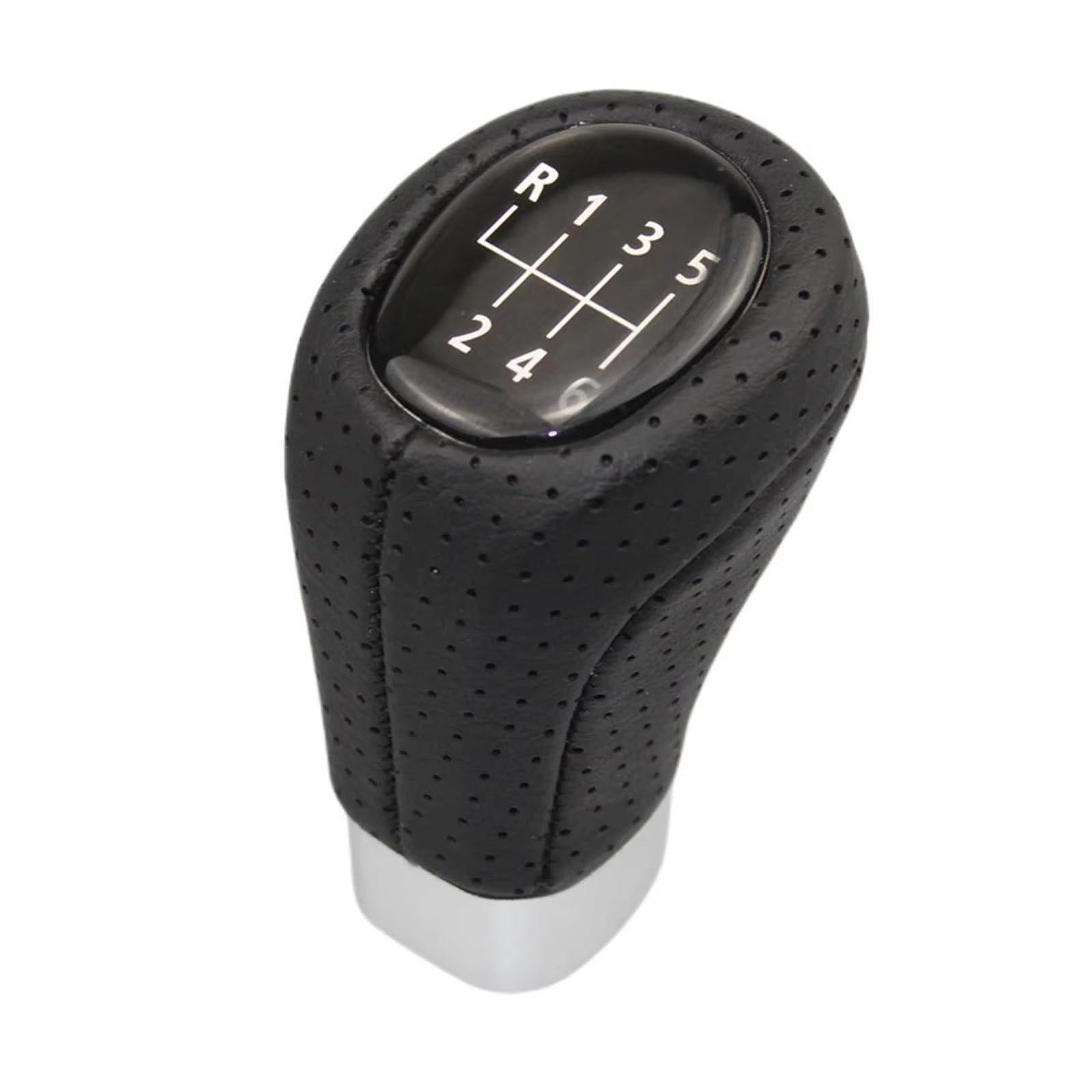 GHQFROP Transmission Gear Shift Knob for BMW 1 Series for E81 for E82 for E87 for E88 2003-2013 Manual Leather Gear Shift Knob Gaiter Boot Cover Car Gear Stick Knob(6 Speed)