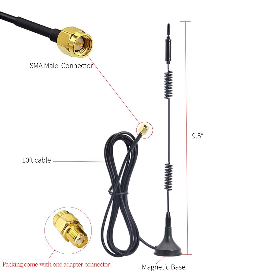 Cradlepoint 2.4 GHz WiFi Antenna 170548-00