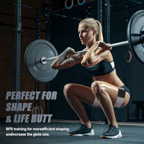 Image of Booty Bands, Blood Flow Restriction Bands for Women /Men, Adjustable BFR Training Bands for Glutes & Hip Building, Occlusion Resistance Bands