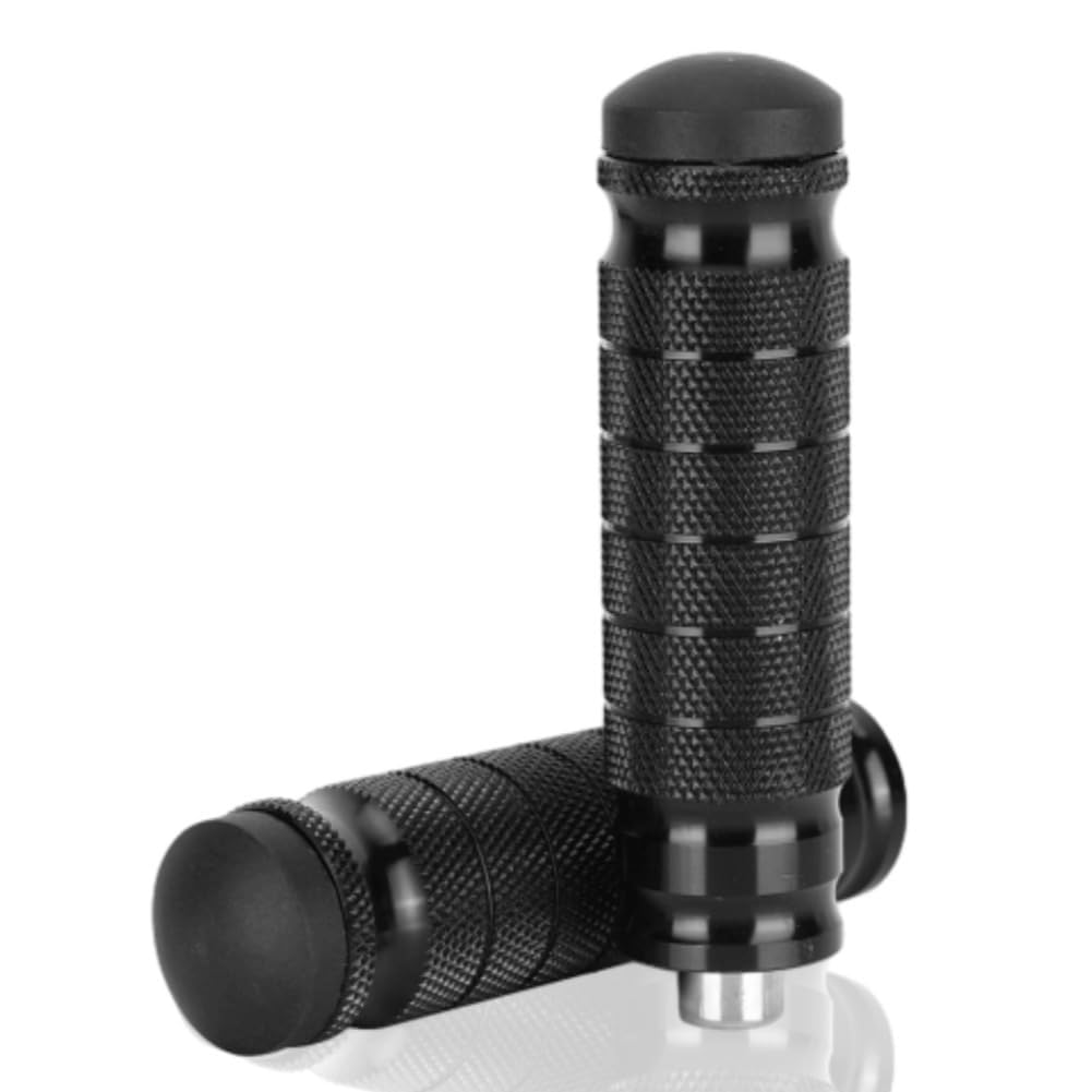 KIMISS Motorcycle Universal 8mm Foot Pegs,1 Pair CNC Aluminum Motorbike Rear Footrests Non-slip Foot Rest Pegs Pedals