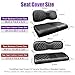 PZWLI 4PCS Golf Cart Seat Covers Kit with Pocket,Front and Rear Vinyl Replacement Seat Cover for Yamaha Drive/Drive2 Standard Cushion,No Stapler, Black