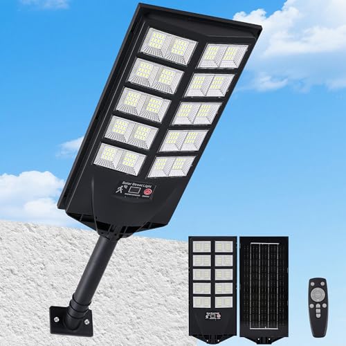 Oneluner Solar Lights Outdoor, Waterproof Motion Sensor Solar Street Light