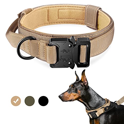 Image of FYA Tactical Dog Collar (M, Brown Collar)