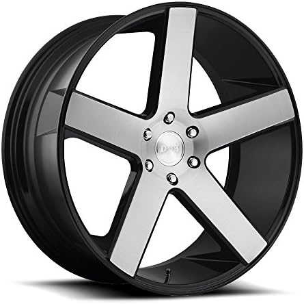 26" Inch DUB Baller Black/Brushed Face Tint Wheels Rims Only | Set of 4 | Includes Free Wheel Club LA T-Shirt | Fits Chevy Ford GMC Cadillac Dodge Ram Toyota Lincoln Nissan Trucks