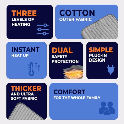 Image of Dr. Odin Heating Belt for Back and Joint Pain - Electric Heat pad with 3 Adjustable Heat Settings & Temperature Controller - Pain Relief for Muscle, Neck, Shoulder, Knee, Leg (Grey)
