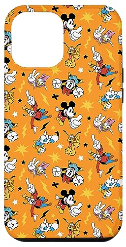 Coque iPhone 12 Pro Max Disney orange évitez les rayures avec Mickey