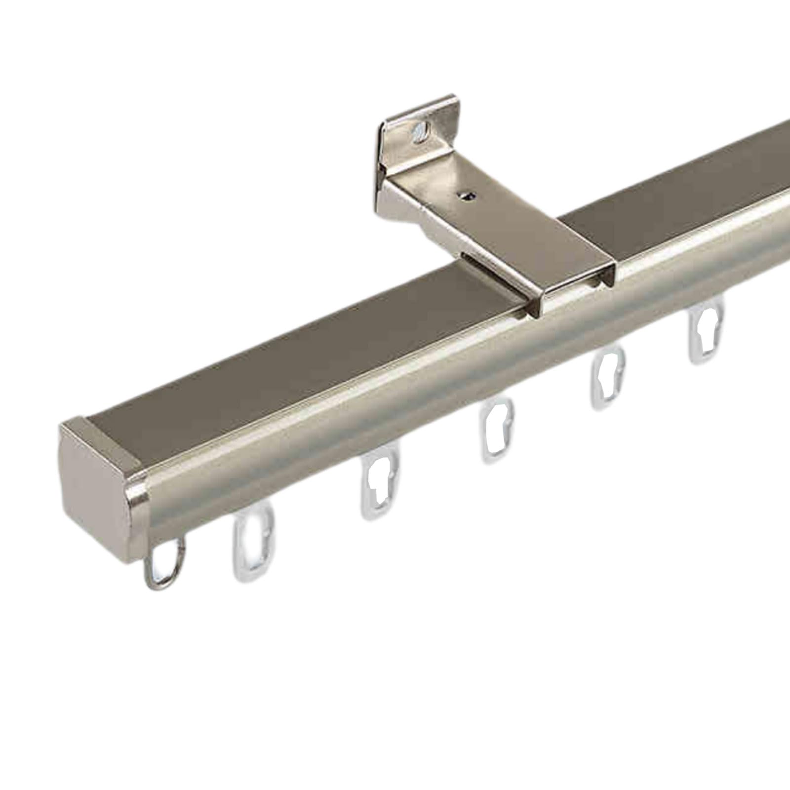 Riel de cortina para cortinas correderas, sistema de riel versátil para una fácil instalación en salas de estar y baños