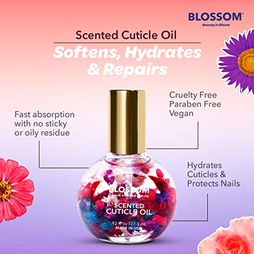 Blossom Hydrating, Moisturizing, Strengthening, Scented Cuticle Oil, Infused With Real Flowers, Made In Usa, 0.92 Fl. Oz, Pineapple #TOP5