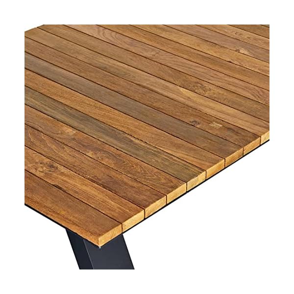OUTLIV. Oktava Loungetisch Aluminium & Teakholz