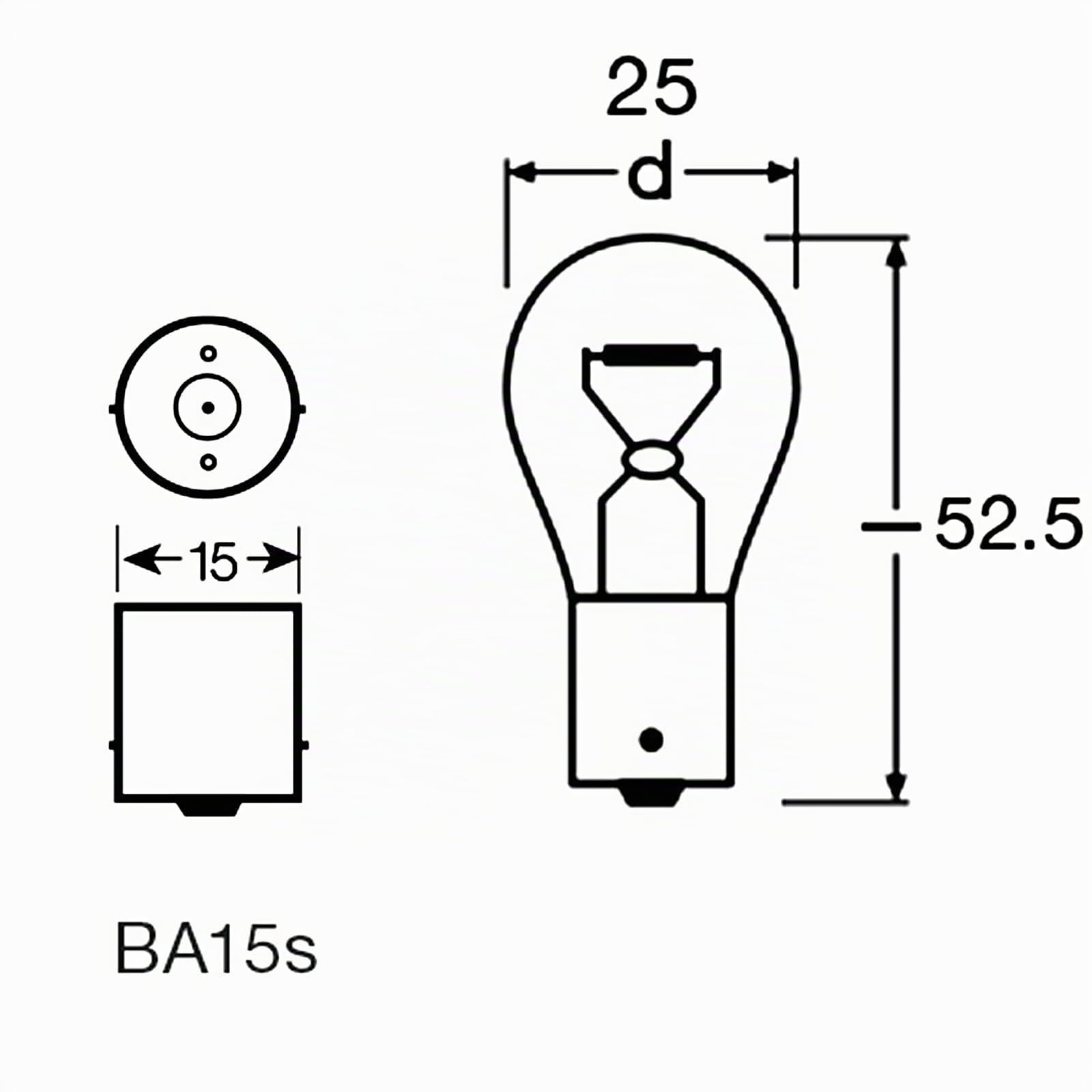 LIGHTWORLD24 10 unidades P21W 24V 21W BA15s bombillas tipo globo para tractor camión vehículo clásico