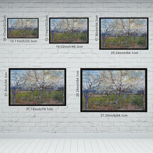Impression sur toile verger rose de Van Gogh tableau mural 30x45 cm