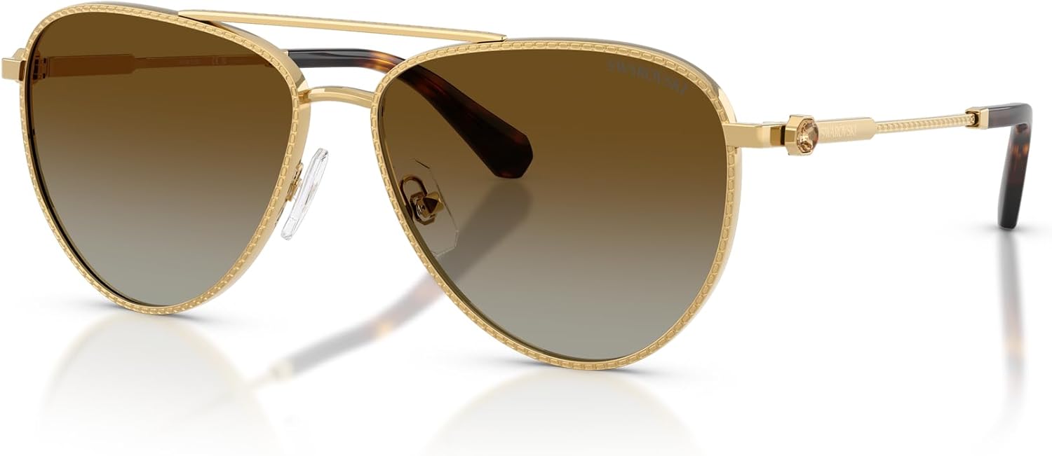 Swarovski womens Sk7031 Aviator Sunglasses