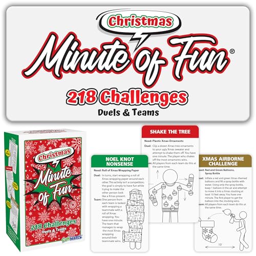 Funwares Christmas Special Edition, 218 Minute of Fun Games - Minute to Win It Family Party & Travel...