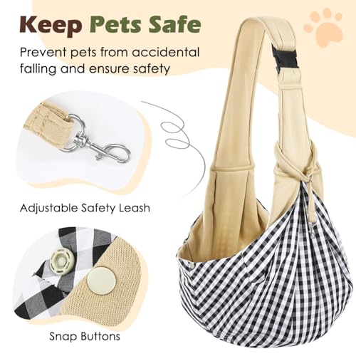 Pawaboo Hundetragetasche Welpen, Transporttasche für Klein Hund Katze, Khaki