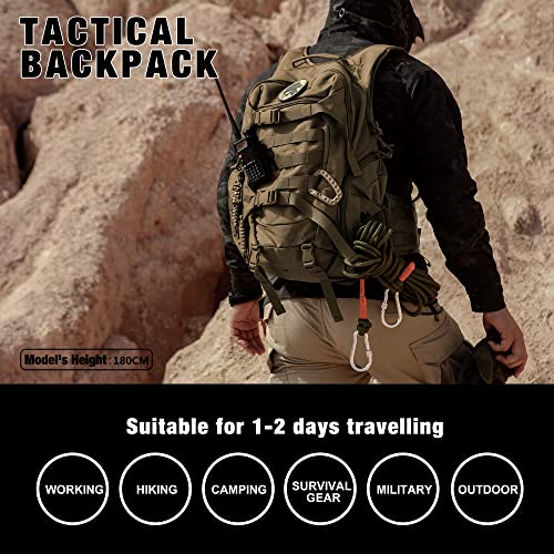 Mardingtop 28L Rucksack Taktischer Trekkingrucksacke Rucksäck Outdoor Wanderrucksäcke für Camping Wandern Reisen - Image 7