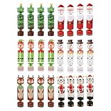Cajas de Navidad, cajas de Navidad para regalos con 6 estilos, utilizadas para dulces, suministros de regalos de fiesta de vacaciones, regalos de Navidad (24 piezas)