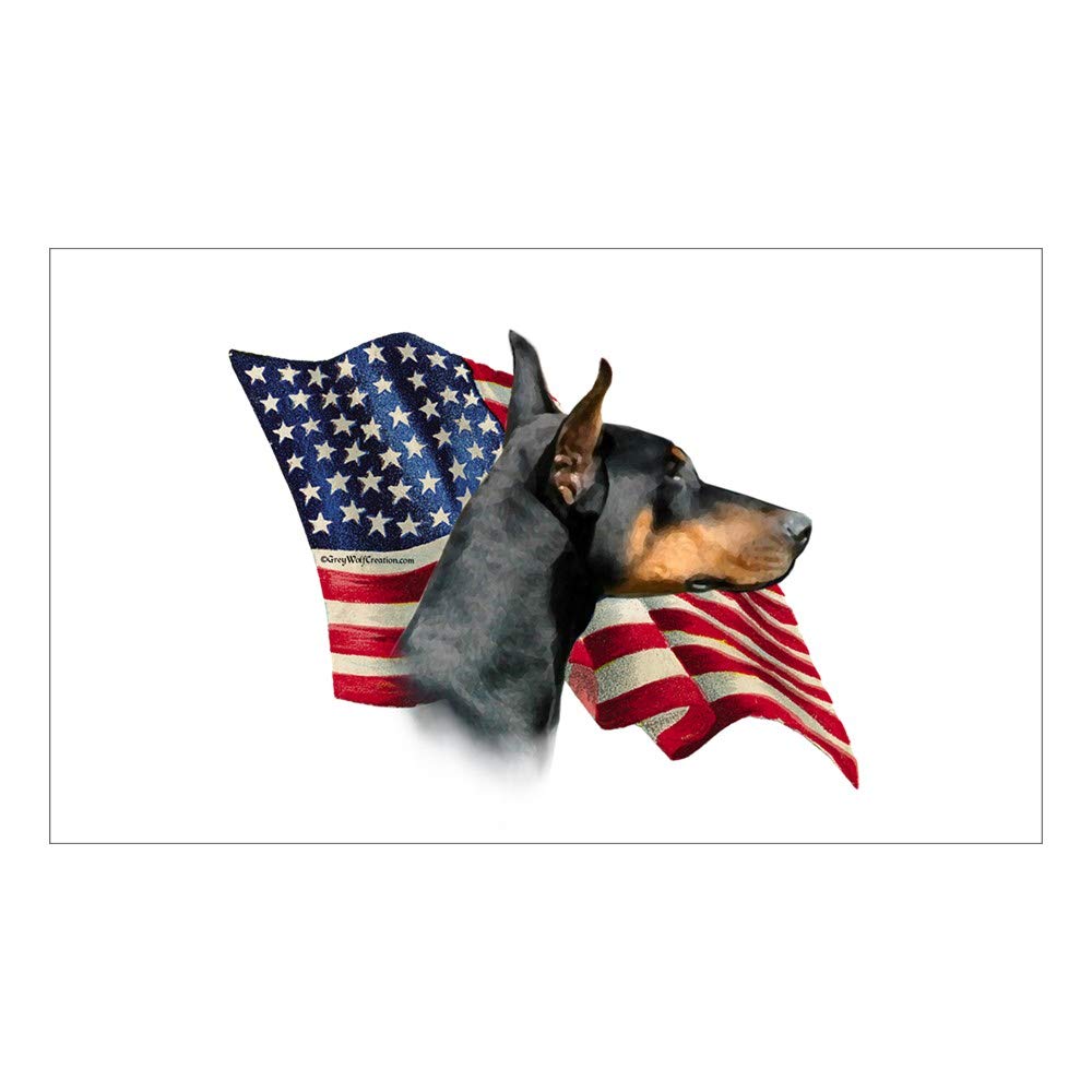 CNW Studio Doberman Flag Decal Vinyl Bumper Sticker 5