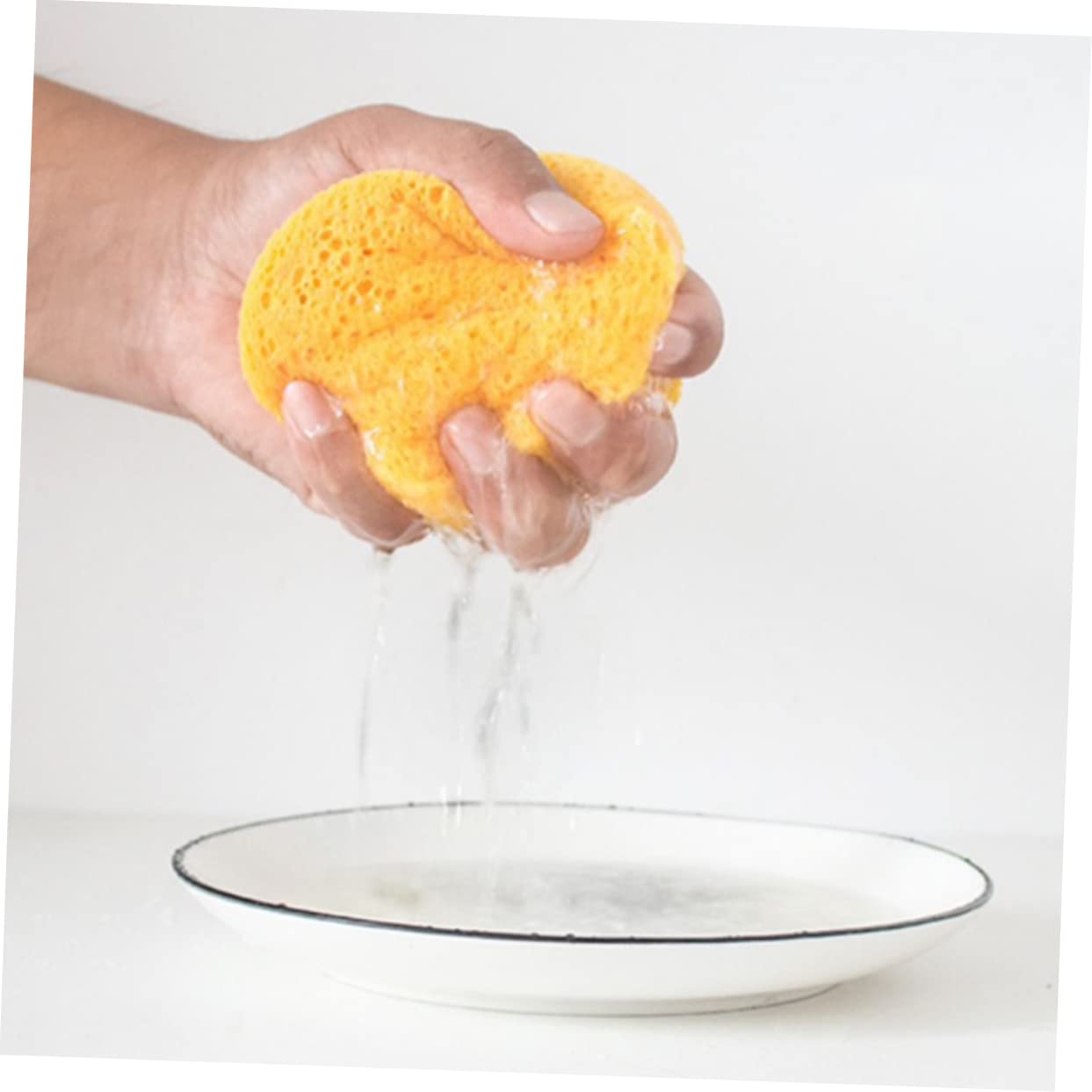 Baluue 125stücke Runde Cellulose Gesichtsreinigungsschwämme Natürliche Kosmetik-schwämme Für Sanfte Entfernen Von Make-up Geeignet Für Hauttypen Und Geschenkidee Für Und