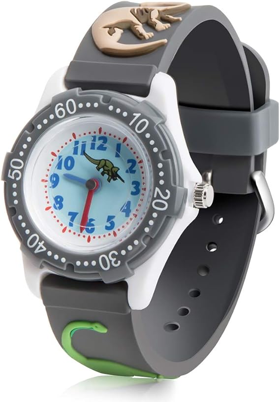 Amazon Colichili キッズ 腕時計 子供用 3dの恐竜柄 アラビア数字 見やすい 生活防水 グレー ボーイズ 面白い ウォッチ クオーツ アナログ表示 卒園 入学祝いプレゼント ボーイズ腕時計 腕時計 通販