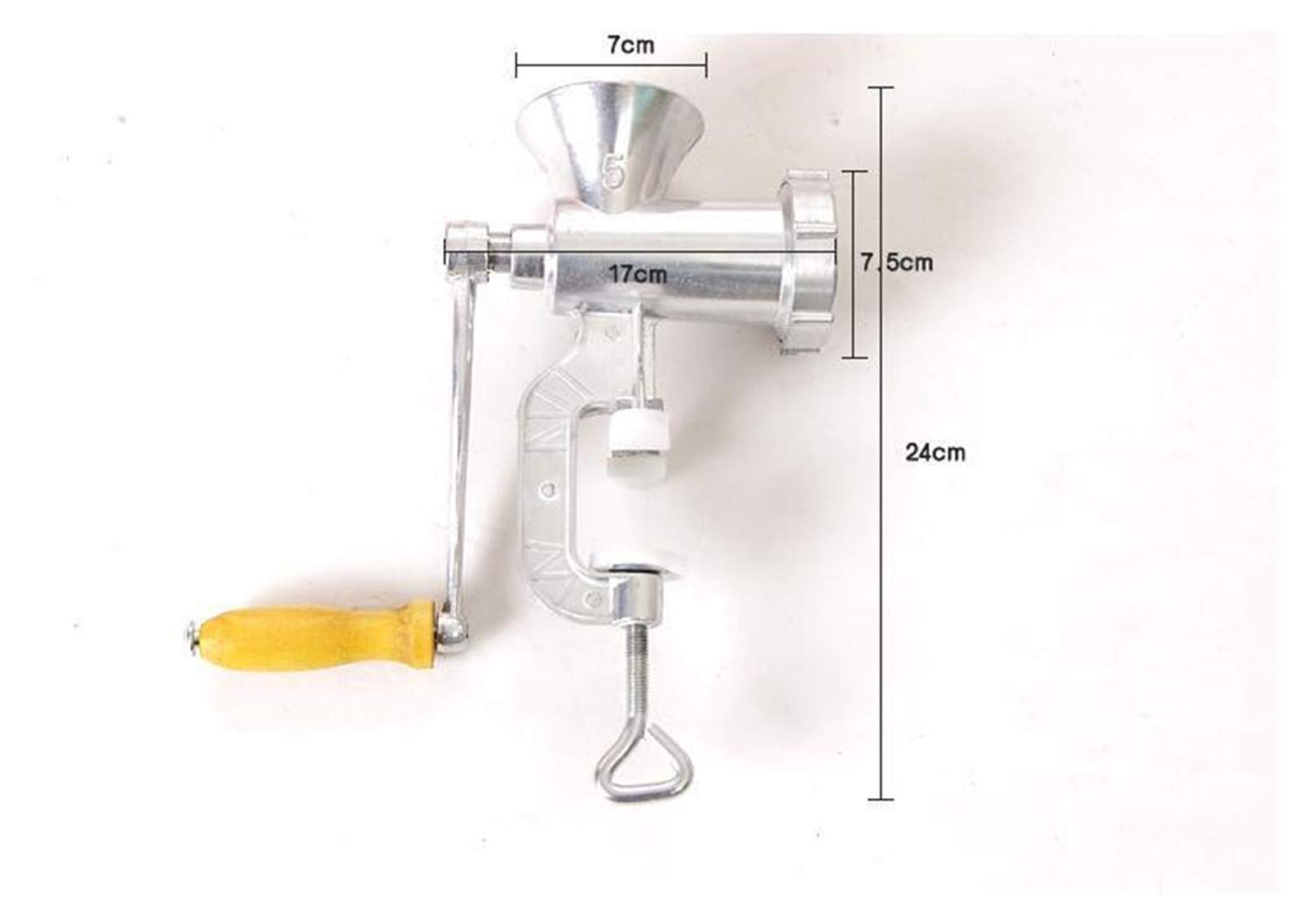 Ciężkie Ręczny szlifierka mięsna 5# 8# Meat Mincer Kiełbasa Maszyna Spice Marchra Mincer (Color : Base, Size : No 5)