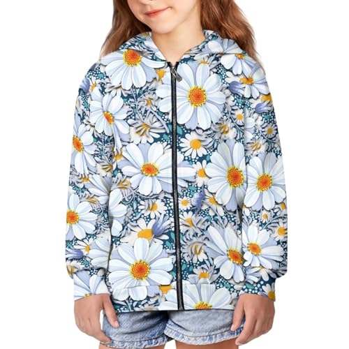 Sweat à fermeture éclair fille ample évite l'inconfort