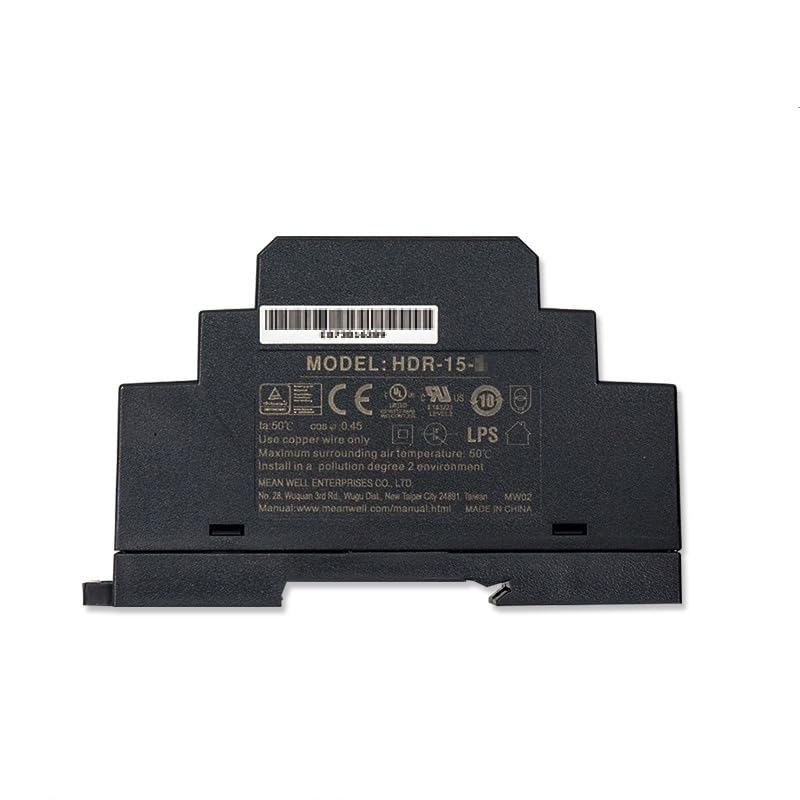 Alimentation 24V Sur Rail DIN - 15W 0,63A Ultra Slim - Compatible Domotique, Automatisation - HDR-15-24
