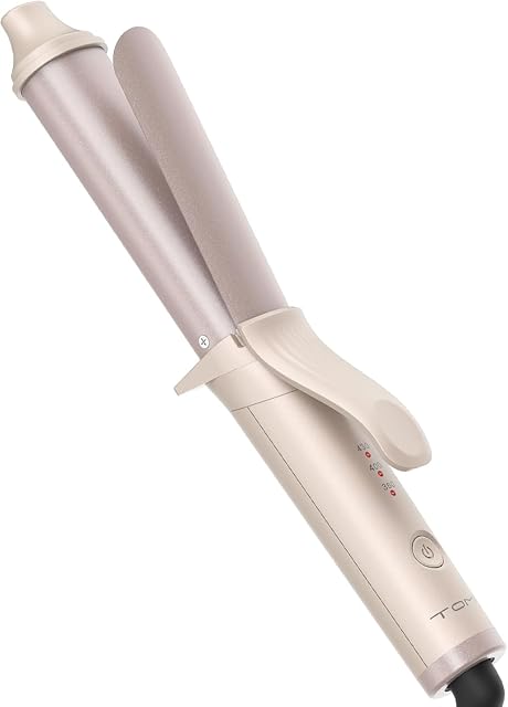 Mini Curling Iron for Travel,Dual Voltage 120-240V, 30s Fast Heating, 3 Temps 360/400/430°F Digital Settings, Small Curling Iron for Short Hair,Tiny Curling Irons for Women