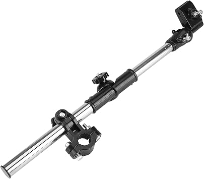 Adjustable Umbrella Mount Stand, Wheelchair Umbrella Holder, 360  Adjustable Stretch Mount Stand Holder for Bicycle Baby Cart Wheelchair Stroller Golf Cart Black