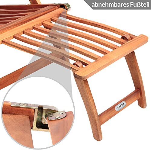 Casaria Lettino Prendisole Queen Mary Legno Acacia...