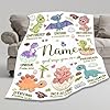 Personalized Dinosaur Blanket,Custom Dinosaur Gifts for Kids Boys,God Says I Am Themed Blanket,Meaningful Thoughtful Religious Baptism Christian Gifts,Bible Verse Quilt with Name,40"x50" for Kids