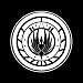 Battlestar Galactica Inspired Emblem Logo 6" White Vinyl Decal - Luna Graphic Designs