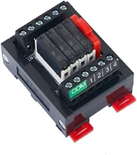 PLC Output Amplifier Board DIN Rail Relay Module Module Control Board 6/8/12/16 Road 5V12V24V NPN/PNP Parts & Spares (Color : 24v Dc, Size : SK0410)