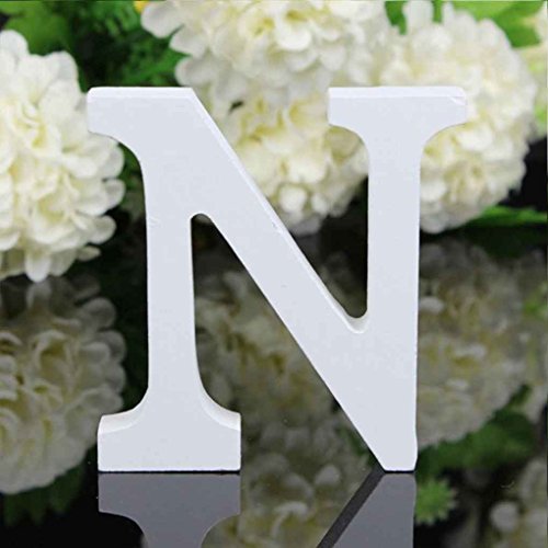 Junecat 26 Grandes Letras de Madera del Alfabeto de la Pared cuelgan Fiesta de la Boda Casa Comprar Decoración