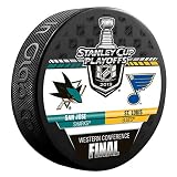 2019 Stanley Cup Western Conference Final Sharks vs Blues NHL Game Puck