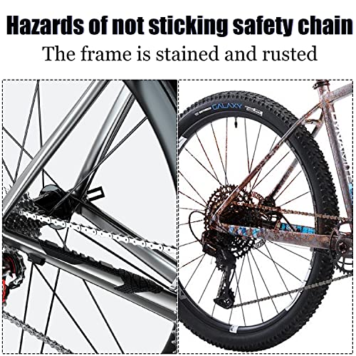 Ziyue Mountain Bike Chainstay Protector, Silicone Mtb Bike Chain Guard Protector Bike Frame Protection Wrap For Mountain Bike Road Bicycle Frame(E211) #TOP5