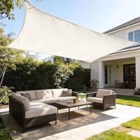 HAIKUS Sonnensegel Wasserdicht Rechteckig 2x3m Sonnenschutz Wasserabweisend Premium PES Polyester mit UV Schutz für Balkon Garten Terrasse Creme 3x2m