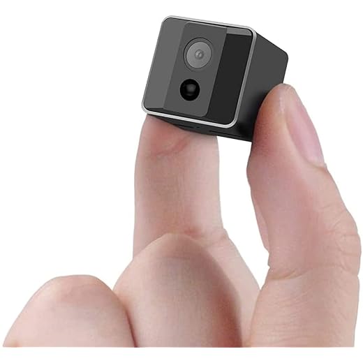 ehomful HD 1080P Portable Small Nanny Cam with Night Vision,Wireless Mini Spy Camera Body Cam Surveillance Cameras for Home Security Indoor/Outdoor Small Security Camera No WiFi Needed