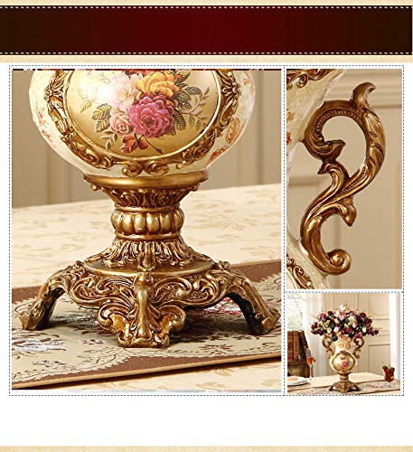 Keramische Vaas Woonkamer Thuis Tv Kast Veranda Aanrecht Vaas Gedroogde Bloem Simulatie Bloem Decoratie Vaas 40x25x15 Cm - Afbeelding 5