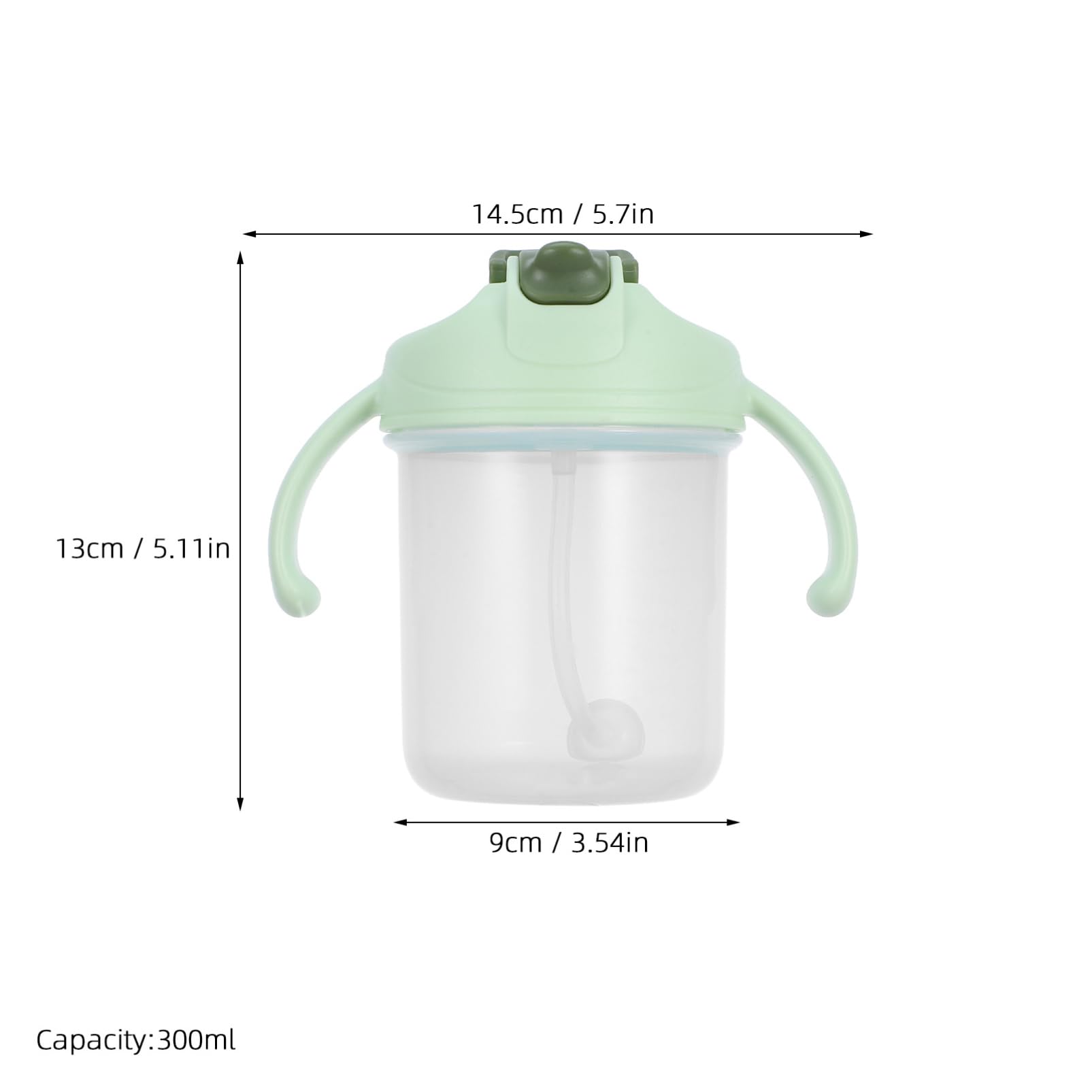 Beavorty Adult Sippy Cups for Elderly 300 ML Independence Sippy Cup with 2 Handles No Spill Handicap Cups for Adults Straw Cups Dysphagia Cups for Disabled Patients