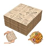 Utilizzo versatile: adatti per avvolgere panini, patatine, hamburger, formaggio e altro, questi fogli di carta oleata sono ideali anche per avvolgere fish and chips. Perfetti per cucine, bar, panetterie e altro, combinano praticità ed eleganza.