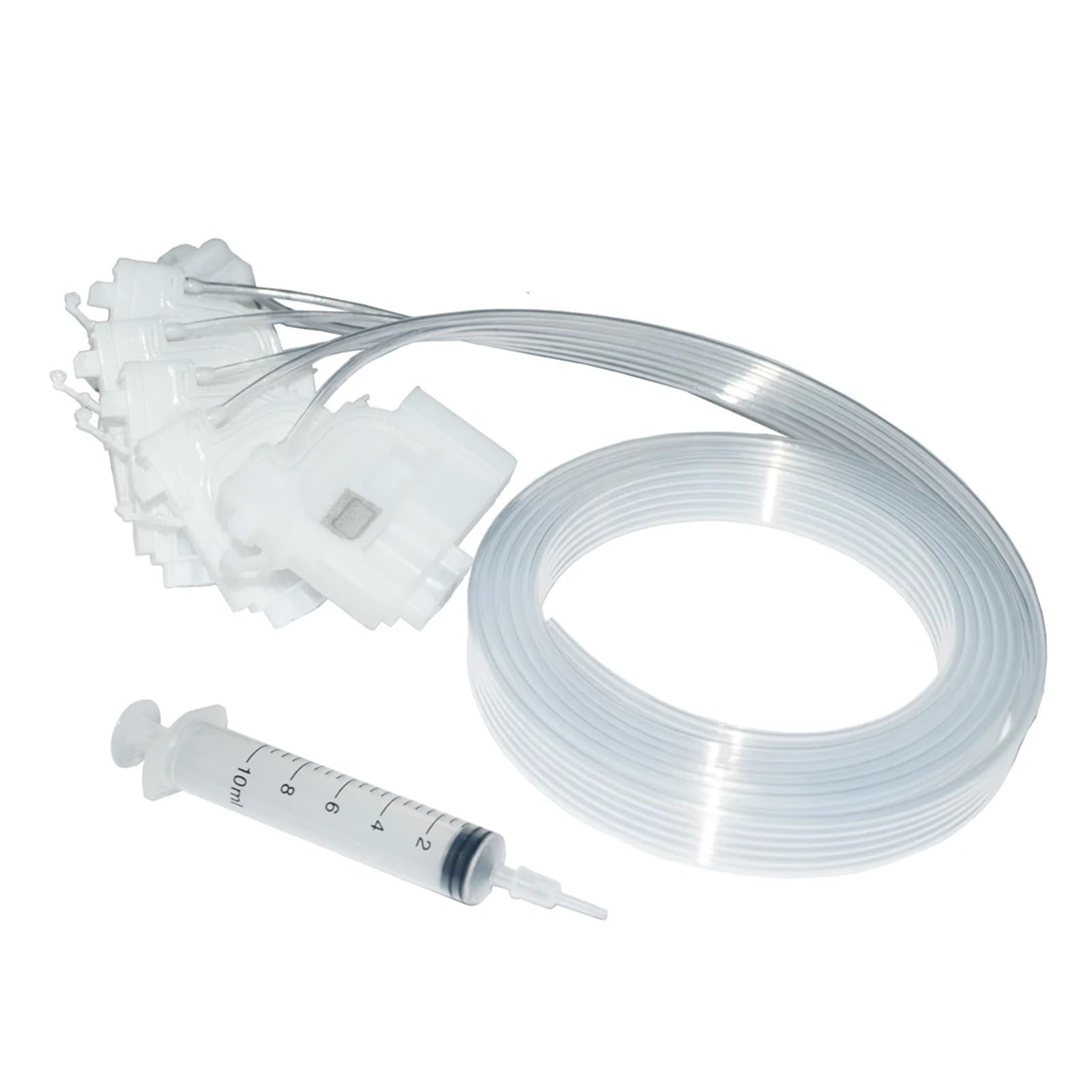 RobotCleanix L800 DTF Printer Damper Dumper Compatible With Epson L801 L805 L810 L850 L1800 L1300 L1455 With 2M Hose Tube(6 Dampers with Hose)