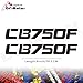 Produktbild BLOUR 8 Zoll reflektierende Aufkleber Aufkleber Motorrad Auto Aufkleber Räder Verkleidung Helm Aufkleber Aufkleber für Honda CB750F CB 750 F.