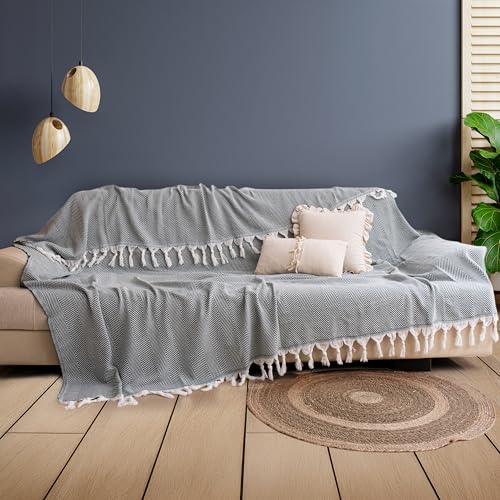 Colchas Sofas Y Plazas Manta De Sofá Milam London Algodón