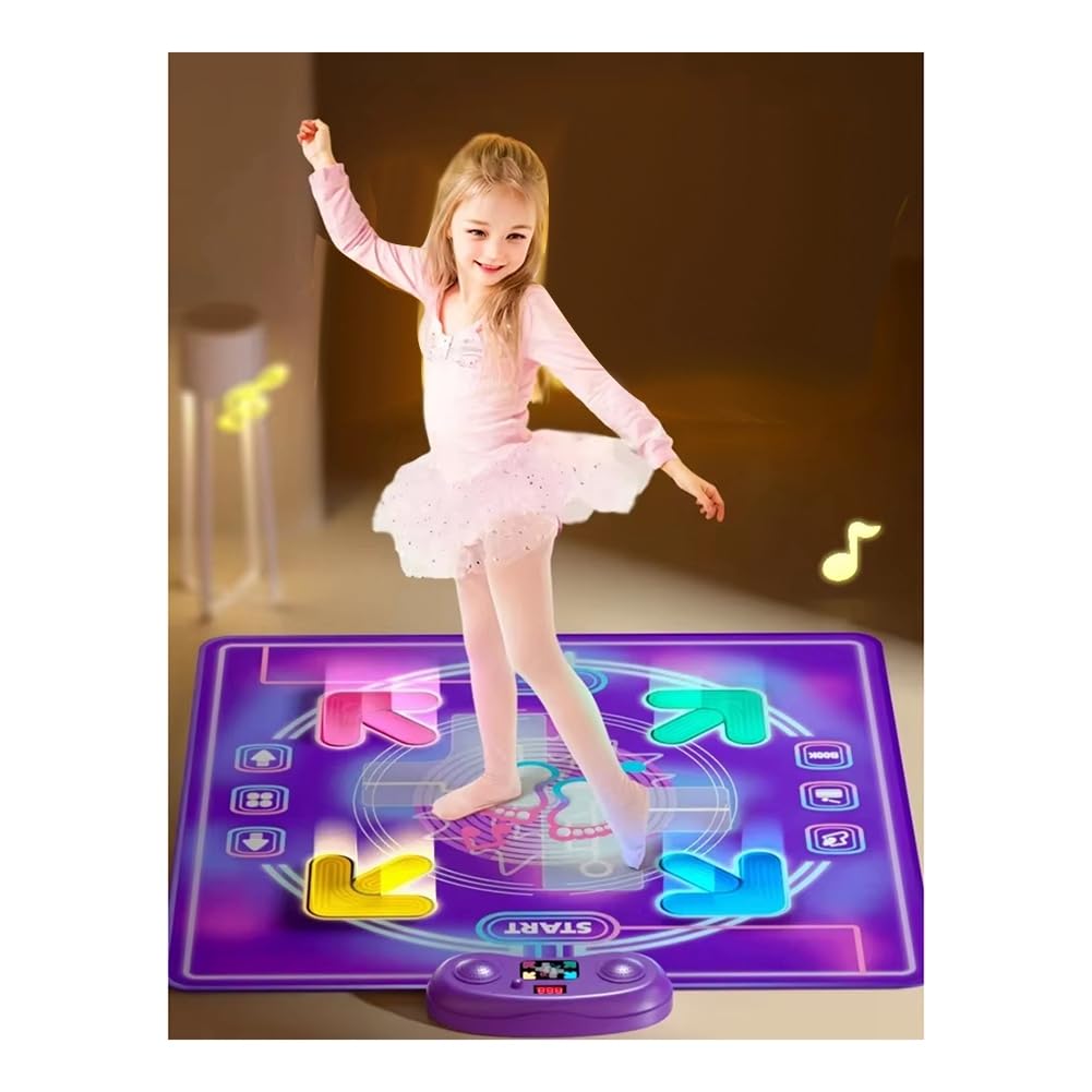 rieder Tappetino da Ballo Elettronico Giocattolo Tappeto da Ballo Gioco Coperta Regali di Compleanno Giocattolo Tappetino da Ballo Coperta da Ballo per Bambini Luce