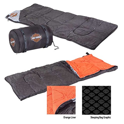 Bolsa de Dormir Harley-Davidson Bar & Shield Custom Negra y Naranja HDL-10016 miniatura 3
