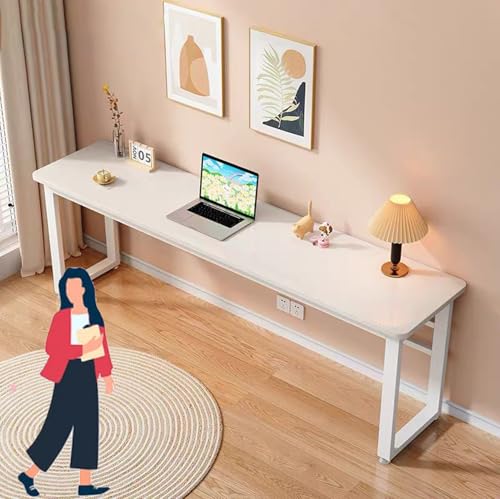 ハイテーブル ウォールバースリム バーカウンターカ160cmウンターテーブルGguwug木製天板 スチール脚 滑りにくい足付き 家庭用、カフェ、バーに適していますシンプルなバーカラーマッチングカダイニング家庭用、カフェ、ダイニング、バーに適しています