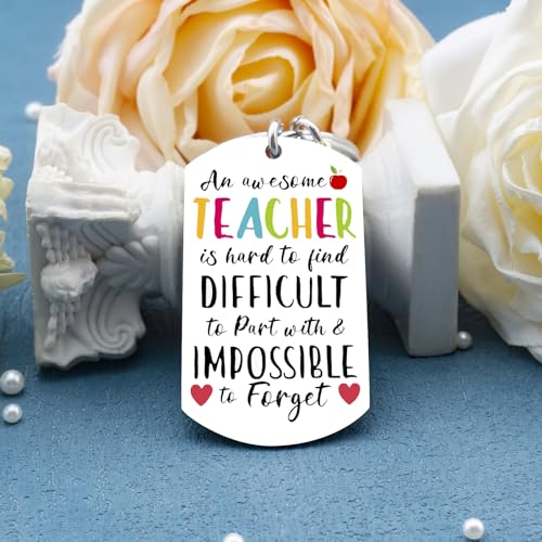 IURFURT Teacher Appreciation Gifts Keychain Best Teachers' Day Christmas Valentines Gifts for Teachers Women Coworkers Cute Teacher Birthday Gift Students Thank You Teacher Presents - Image 4