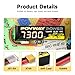 POVWAY 6S Lipo Battery 22.2V 80C 7300mAh with XT60 Connector Soft Case RC Battery for Car Truck Tank Boat Associated Racing Hobby